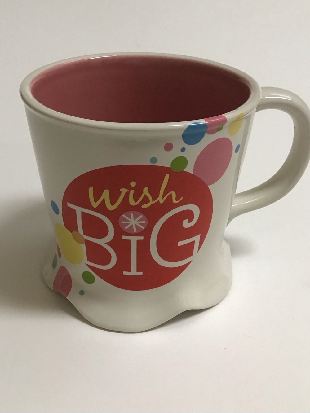 Hallmark Coffee Mug Birthday Wish BIG Oversized 16 oz Ceramic Tea Cup Retro NEW